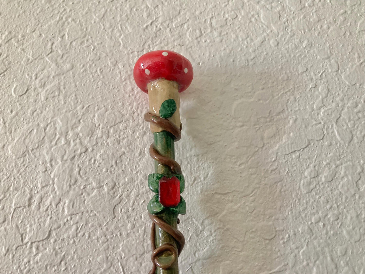 Mushroom fairy wand