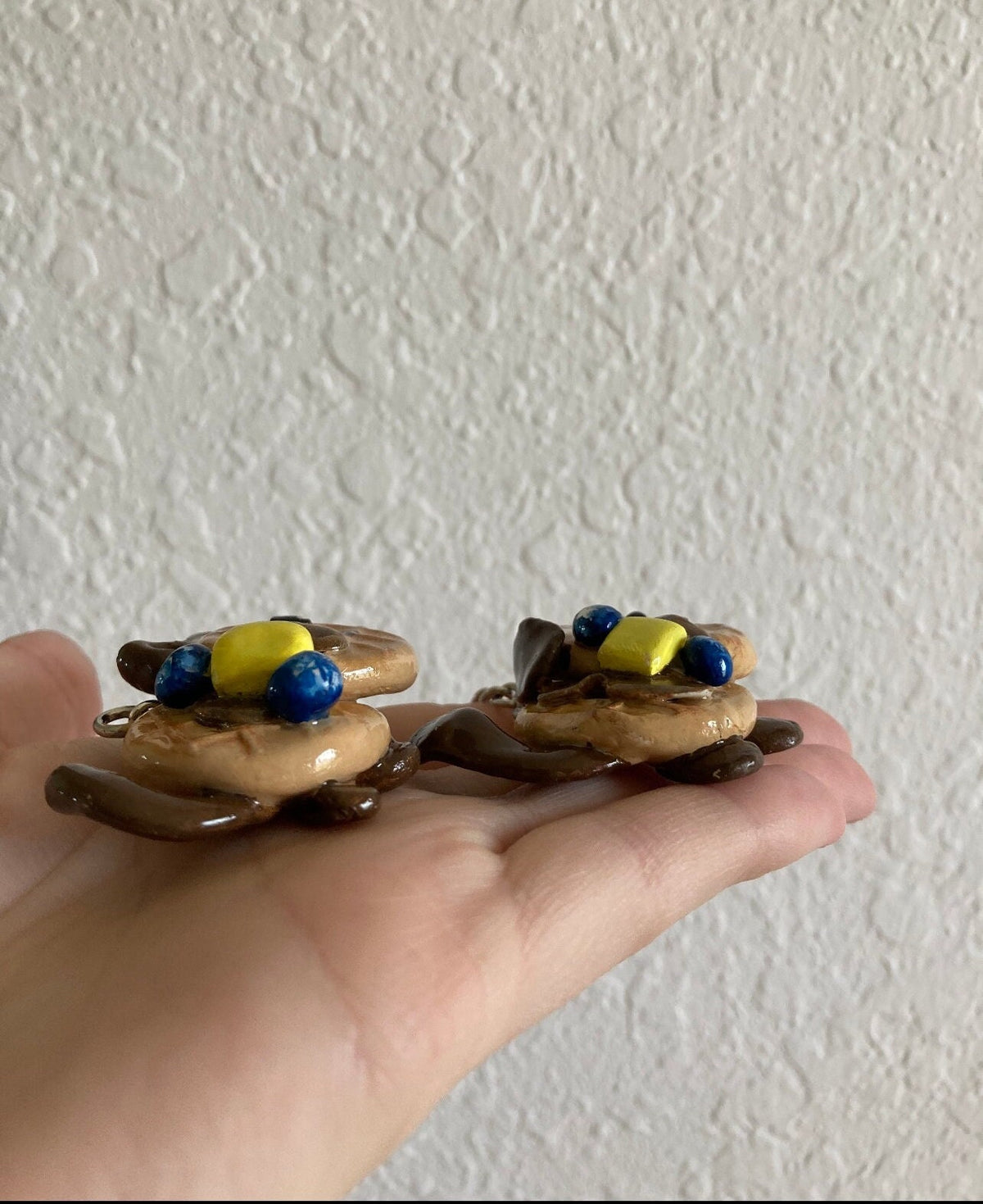 Dog and cat waffle charms